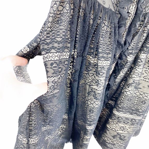 Moulinette Souers Black Lace Strapless Dress 2 - Picture 11 of 11